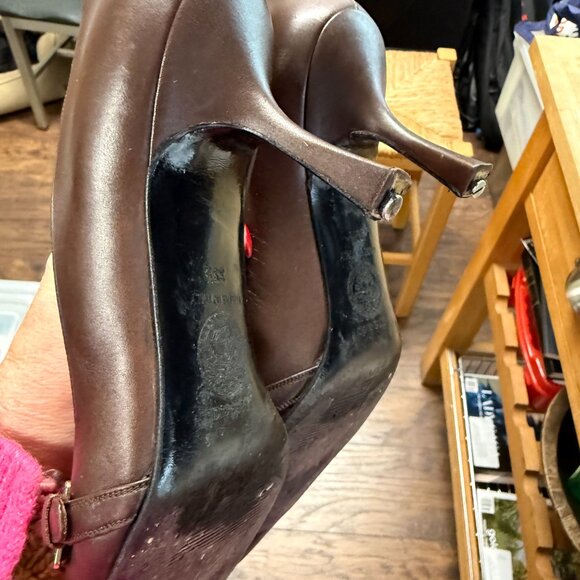 Gianna Versace Brown High Heel Size 9.5 - Picture 3 of 10